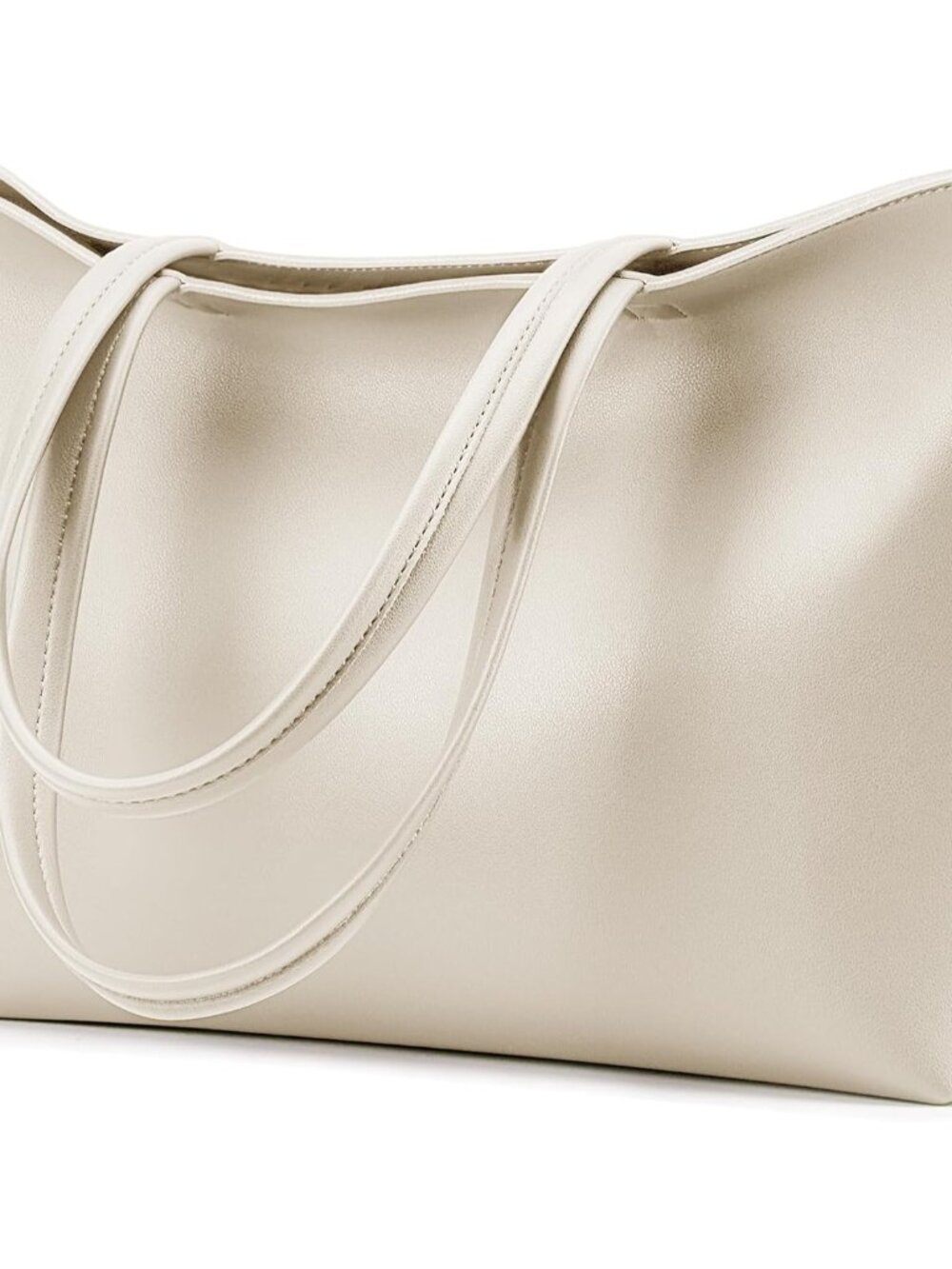 KALIDI Tote Bag Zipper Shoulder Bag Vegan Leather Purses Satchel for Women